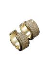 Par de brincos argola grossa - banhado a ouro 18k