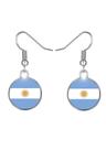 Par de Brincos Bandeira da Argentina