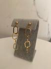 Par de Brincos Feminino Dourado