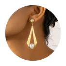 Par de Brincos Luxo Elegante Pérola Mulheres Dourado Luxo Par de Brincos Luxo Elegante Pérola Mulheres Dourado Luxo