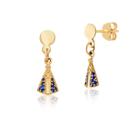 Par De Brincos Nossa Senhora Ouro 18k Ab121
