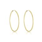 Par De Brincos Ouro 18k 750 Argola Redonda 21mm Thile Jóias