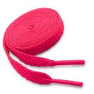 Par de Cadarço Chato Pink Rosa Neon Tradicional 120cm