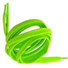 Par de Cadarço Verde Limão Neon Chato Tradicional 120cm