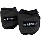 Par de Caneleira Tornozeleira Profissional 1kg - One Life