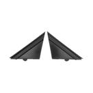Par De Capas De Bandeira Para Retrovisor Lateral Preto Para FIAT 500 2012-2017 Substituição De Capas
