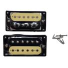 Par de Captadores Humbucker Ceramicos Hook - Modelo Zebra (Cor: Preto e Branco)