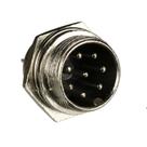 Par de conector circular gx16 mike - 8 vias