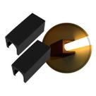 Par de Conexão Conecta 1 Saída Preto p/ Tubular T8 60 ou 120cm ST3081-2un