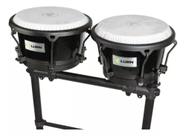 Par de Conga Compacta Slim Folheado Pint Sparkle Preto