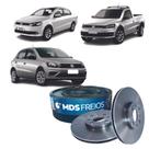 Par de Disco de Freio Dianteiro Ventilado Volkswagen Gol G6 G7 Voyage Saveiro D31I