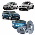 Par de Disco de Freio Dianteiro Volkswagen Gol Voyage Saveiro G6 Up D31G