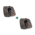 Par De Dobradiças Automática Dupla V/v 1129 P/ Box De Vidro