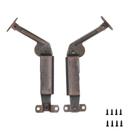 Par de dobradiças com suporte para tampa autoequilibradas HZyizhihang, acabamento bronze Par de dobradiças com suporte para tampa autoequilibradas HZyizhihang, acabamento bronze