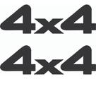 Par de Emblema faixa lateral 4x4 mitsubishi l200 - Lançamento