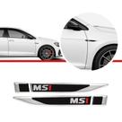 Par de emblemas adesivos laterais resinados vw polo / virtus msi