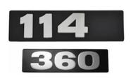 Par De Emblemas C/ Travas Scania 114 - 2 Peças