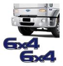 Par De Emblemas Ford Cargo 6x4 Adesivo Resinado Caminhão ADS948