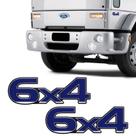 Par De Emblemas Ford Cargo 6x4 Adesivo Resinado Caminhão