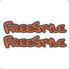 Par de Emblemas Laranja Compatível Com Ecosport Freestyle