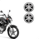 Par De Emblemas Logo Yamaha Moto Tanque 55mm Resinado Par De Emblemas Logo Yamaha Moto Tanque 55mm Resinado