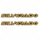 Par de Emblemas Silverado D20 00/ Adesivos Resinado