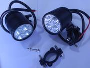 Par de farol billet full metal para moto 20w
