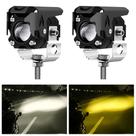 Par de Farol de Milha LED Auxiliar 10W Iluminação noturna carro moto Luz Branca amarela Par de Farol de Milha LED Auxiliar 10W Iluminação noturna carro moto Luz Branca amarela