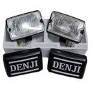 Par De Farol De Milha Quadrado Com Lâmpada Offroad Com Tampa Par De Farol De Milha Quadrado Com Lâmpada Offroad Com Tampa