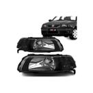 Par de Farol Gol G3 1999 a 2005 Máscara Negra Foco Simples H4