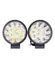 Par De Farolete 14 Leds Milha Off Road Redondo Par De Farolete 14 Leds Milha Off Road Redondo