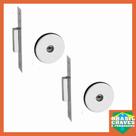 Par de Fechadura Auxiliar para porta Tetra Chave 11000 Cromada 40mm PADO