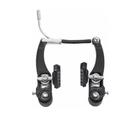 Par De Freio V-brake Logan Alumínio Bike Mtb Prata/Preto
