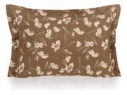 Par De Fronha 200 Fios Karsten Anabel 50x70 Marrom Floral Par De Fronha 200 Fios Karsten Anabel 50x70 Marrom Floral