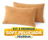 Par De Fronhas Soft Peluciadas 50x70 Macias E Confortáveis