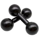 Par de Halter Bola Cotonete Ahead Sports Preto 2KG