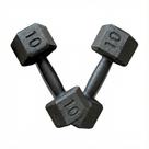 Par de halteres 10kg peso academia dumbell sextavado fitness musculação treino resistente pegada antiderrapante alta durabilidade Par de halteres 10kg peso academia dumbell sextavado fitness musculação treino resistente pegada antiderrapante alta durabilidade