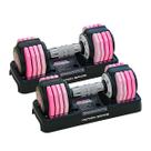 Par de halteres ajustáveis Motion Space 12,5 lb rosa