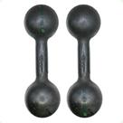 Par de Halteres de Ferro Fundido Pintado - 9 Kg
