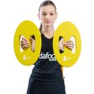 Par de Halteres Disco Oval Para Hidroginástica Em Eva DF4044-AM Amarelo Dafoca Sports