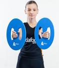 Par de Halteres Disco Oval Para Hidroginástica Em Eva DF4044-AZ Azul Dafoca Sports