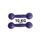 Par De Halteres Emborrachado 10 Kg Fitness Musculação