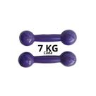 Par De Halteres Emborrachado 7 Kg Fitness Musculação