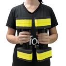 Par de Halteres Hidroginástica Em EVA 1 A 2 Kg DF4011-BK Preto/Amarelo Dafoca Sports