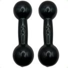 Par de Halteres Revestidos 2 Kg - Preto Par de Halteres Revestidos 2 Kg - Preto