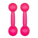 Par de Halteres Revestidos 3 Kg - Rosa Par de Halteres Revestidos 3 Kg - Rosa