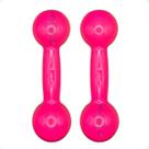 Par de Halteres Revestidos 4 Kg - Rosa