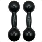 Par de Halteres Revestidos 5 Kg - Preto