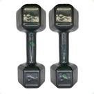 Par de Halteres Sextavado Revestido - 9 Kg