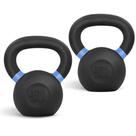 Par de Kettlebells Yes4All 12 kg em Ferro Fundido com Cabo Antiderrapante